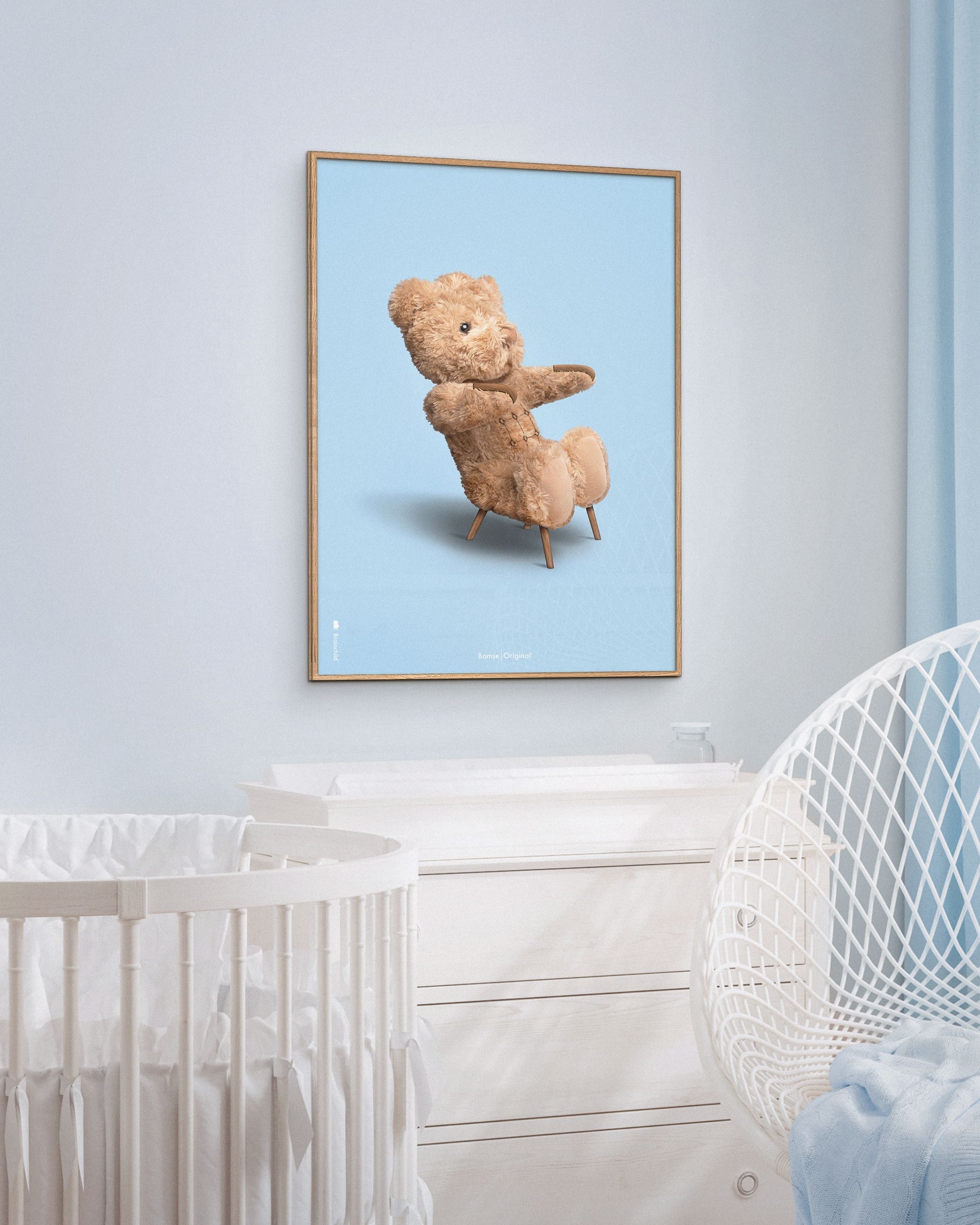 [product_category]-Brainchild Teddy Bear Classic Poster Without Frame 70x100 Cm, Light Blue Background-Brainchild-5713713527911-77004-BRA-2