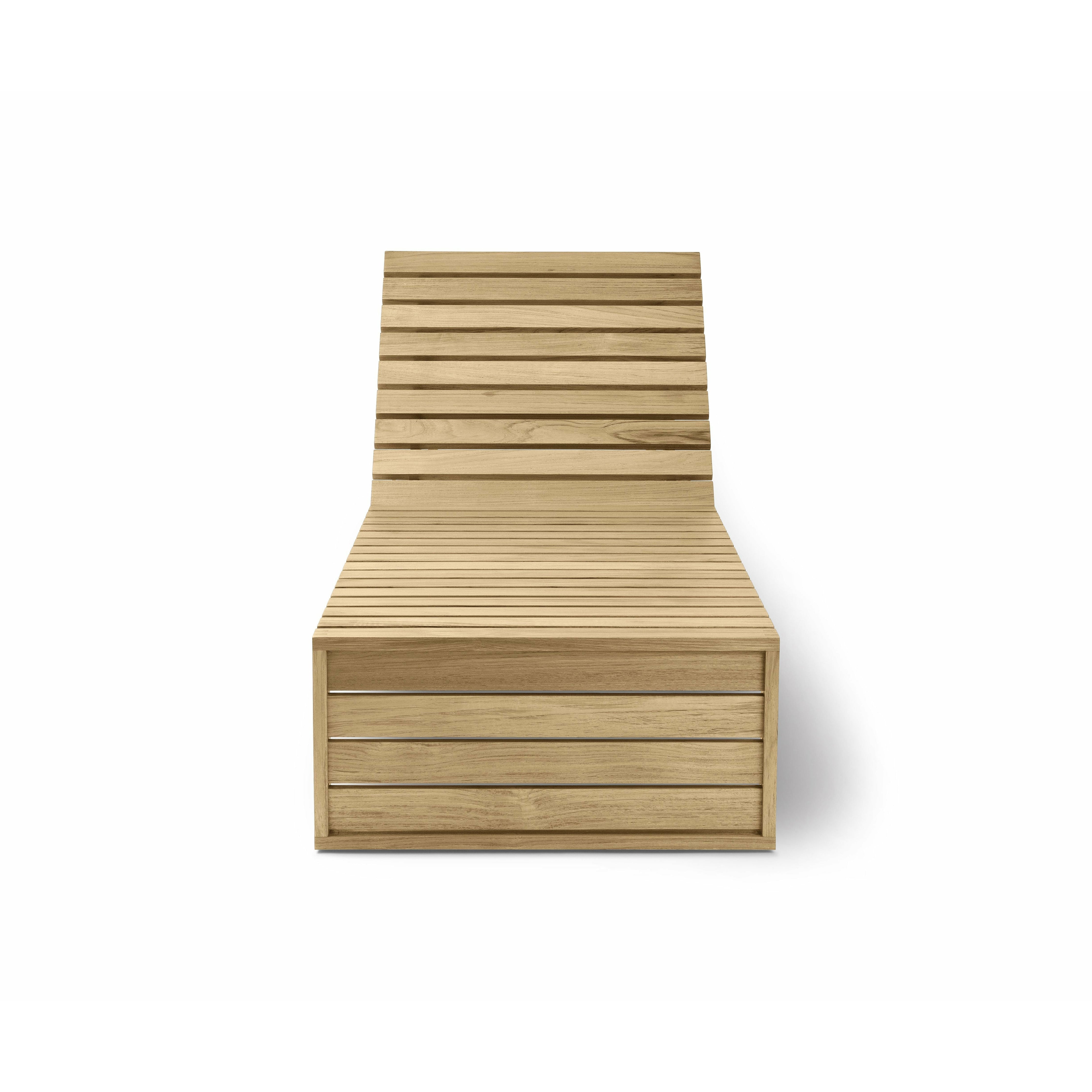 [product_category]-Carl Hansen Bk14 Sunbed Indoor/Outdoor, Untreated Teak-Carl Hansen-5714413832466-BK14-090-105-CAR-2