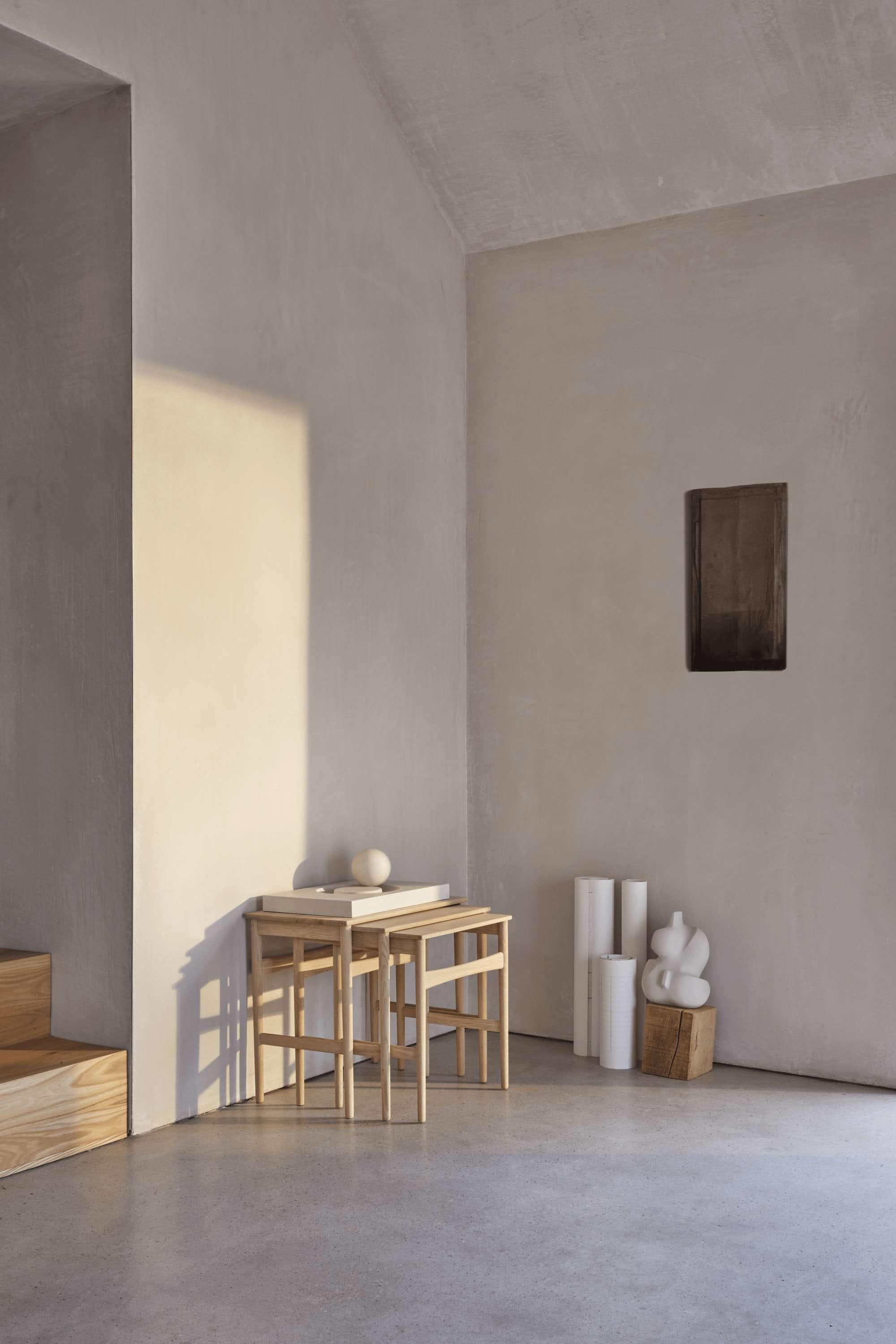 [product_category]-Carl Hansen Ch004 Nesting Side Tables, Oak Soap-Carl Hansen-CH004-Nesting-Oak-Soap-CAR-4