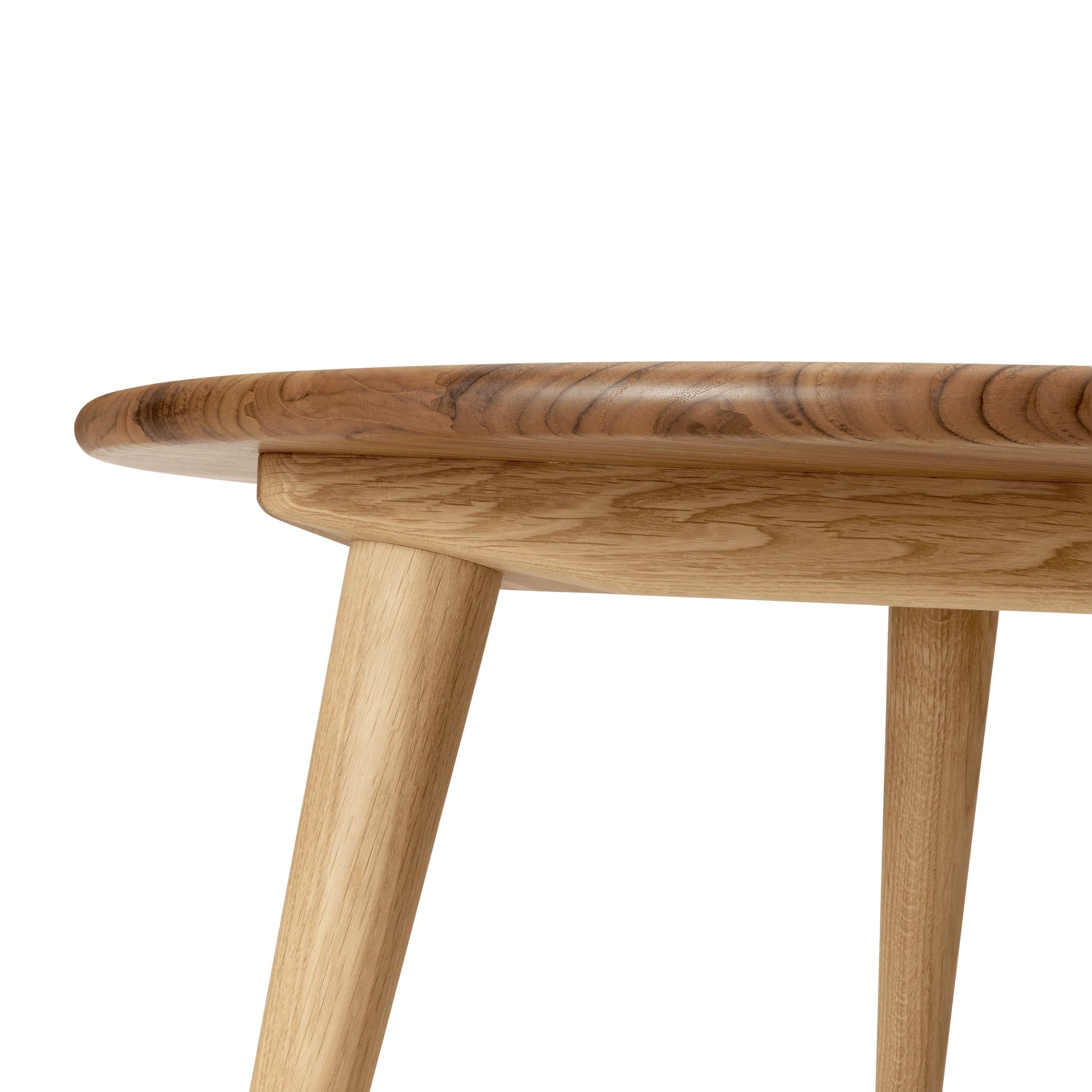 [product_category]-Carl Hansen Ch008 Coffee Table øxh 78x44 Cm, Oak/Teak Oiled-Carl Hansen-CH008-teak-78cm-oak-oil-44cm-CAR-2