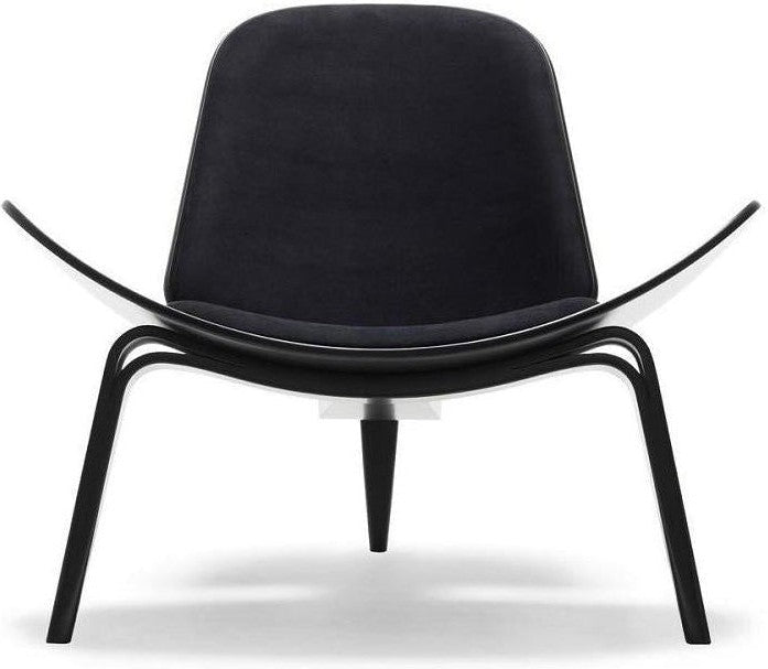 [product_category]-Carl Hansen Ch07 Shell Chair, Black Oak/Black Leather Thor 301-Carl Hansen-CH07-thor301-oakblack-CAR-1