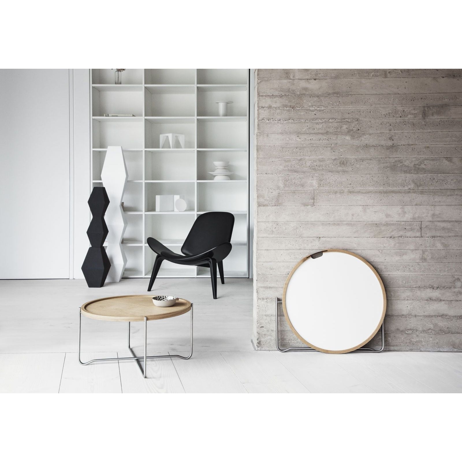 [product_category]-Carl Hansen Ch07 Shell Chair, Black Oak/Black Leather Thor 301-Carl Hansen-CH07-thor301-oakblack-CAR-3
