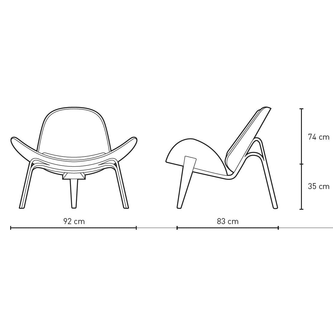 [product_category]-Carl Hansen Ch07 Shell Chair, Black Oak/Black Leather Thor 301-Carl Hansen-CH07-thor301-oakblack-CAR-4