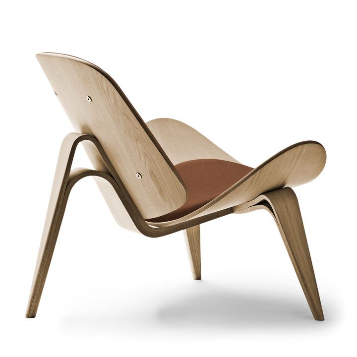 [product_category]-Carl Hansen Ch07 Shell Chair, Oiled Oak/Brown Leather Thor 307-Carl Hansen-ch07-brown-oiledoak-CAR-2