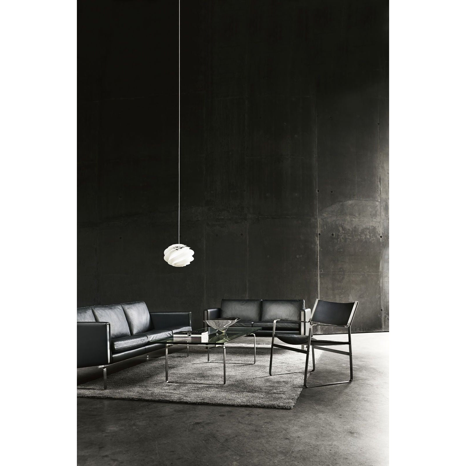 [product_category]-Carl Hansen Ch101 Lounge Chair Stainless Steel, Black Leather (Thor 301)-Carl Hansen-CH101-thor301-stainlesssteel-CAR-3