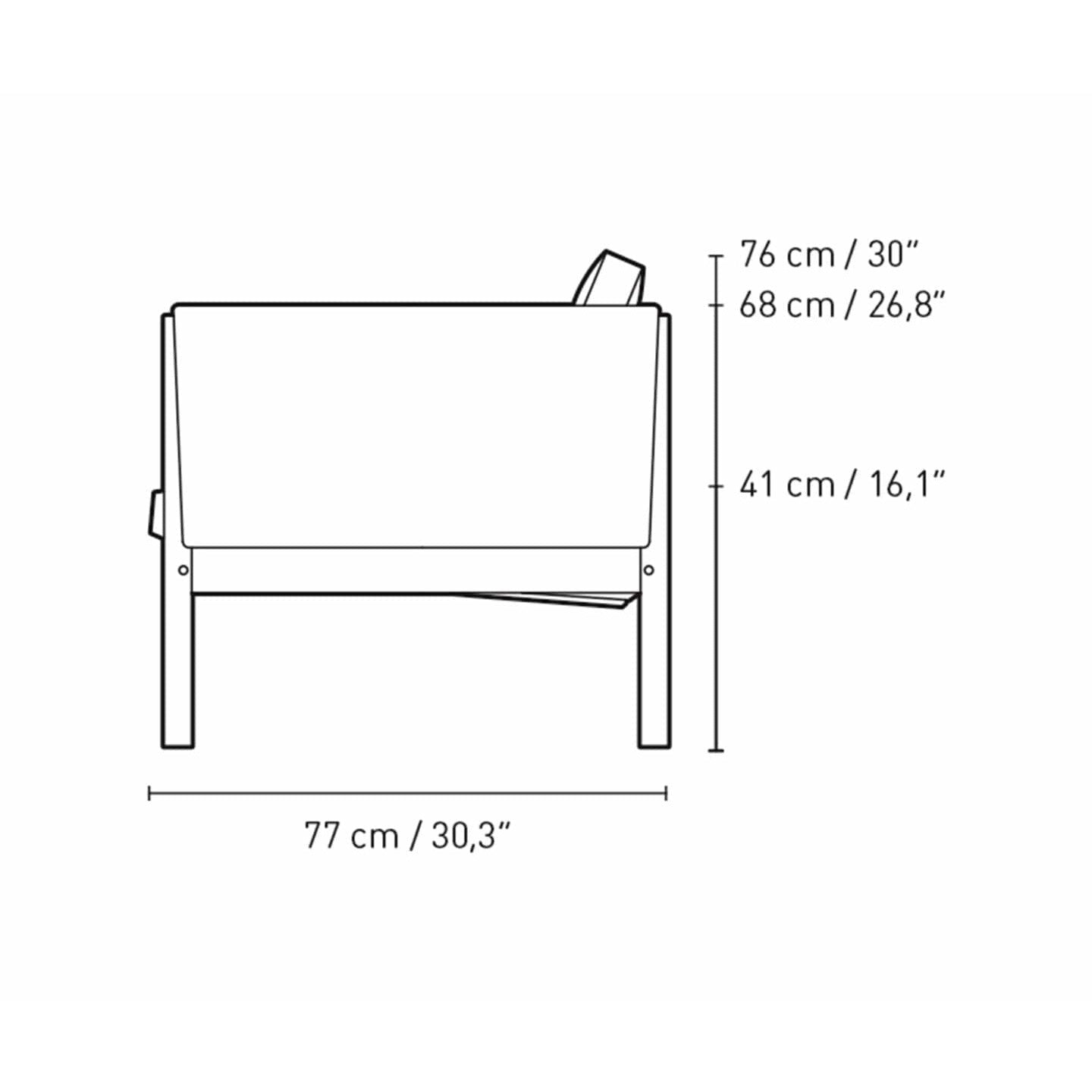 [product_category]-Carl Hansen Ch162 2 Seater Sofa Oak Smoke Colored Oil, Sif 98-Carl Hansen-CH162-oak-smoked-sif98-CAR-3