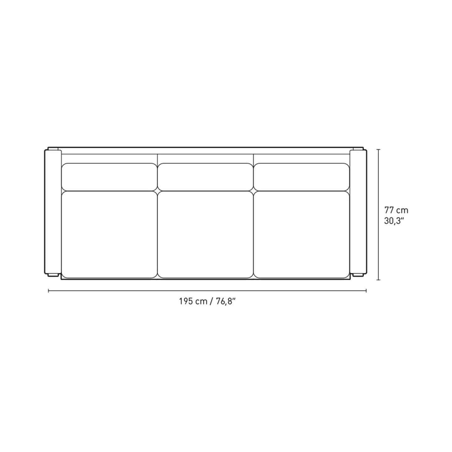 [product_category]-Carl Hansen Ch162 3 Seater Sofa Oak Smoke Colored Oil, Sif 95-Carl Hansen-CH163-oak-smoked-sif95-CAR-2