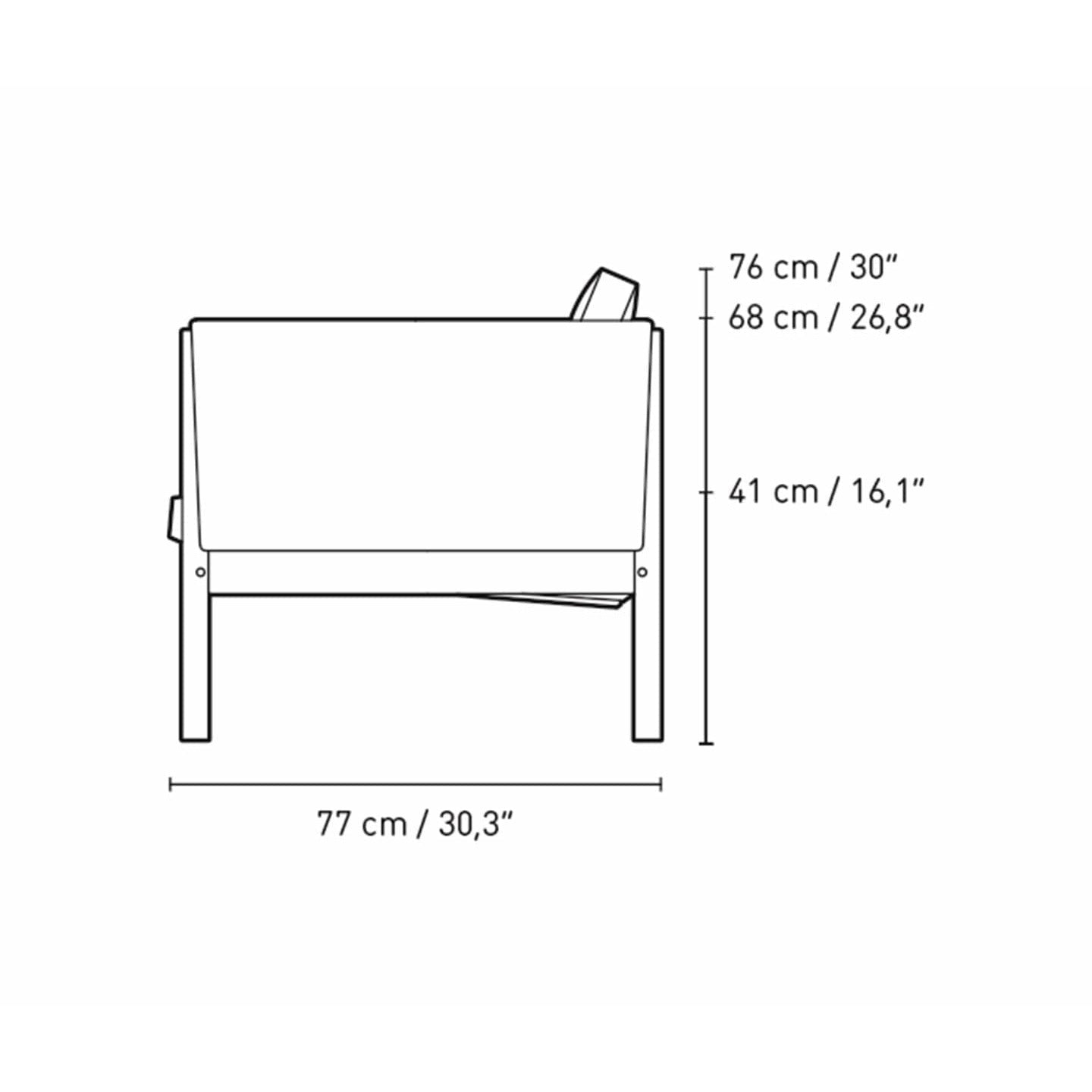 [product_category]-Carl Hansen Ch162 3 Seater Sofa Oak Smoke Colored Oil, Sif 95-Carl Hansen-CH163-oak-smoked-sif95-CAR-3