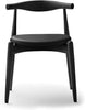 Carl Hansen CH20 albue stol, farvet eg/sort læder