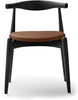 Carl Hansen CH20 albue stol, farvet eg/brunt læder