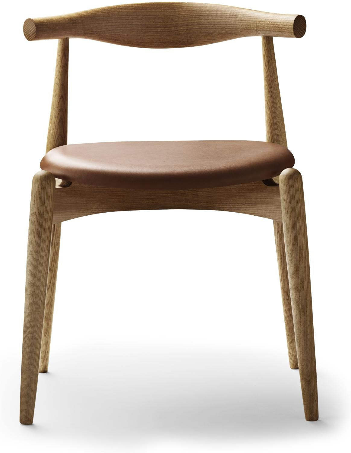 [product_category]-Carl Hansen Ch20 Elbow Chair, Oiled Oak/Light Brown Leather-Carl Hansen-5714413903692-CH20-sif95-oiledoak-CAR-1