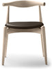 Carl Hansen CH20 albue stol, sæbe eg/sort læder