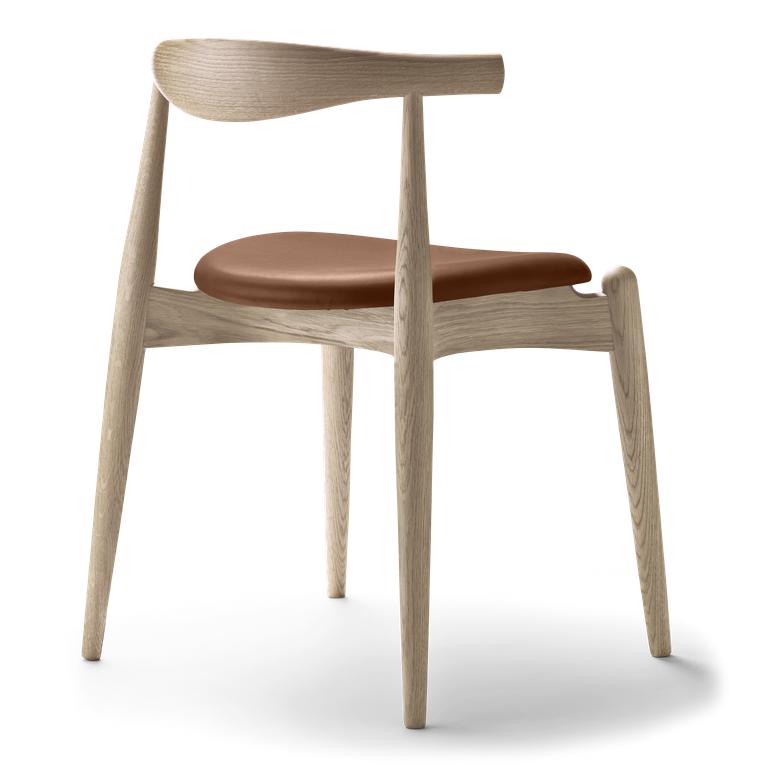 [product_category]-Carl Hansen Ch20 Elbow Chair, Soaped Oak/Brown Leather-Carl Hansen-ch20-thor307-soapedoak-CAR-2