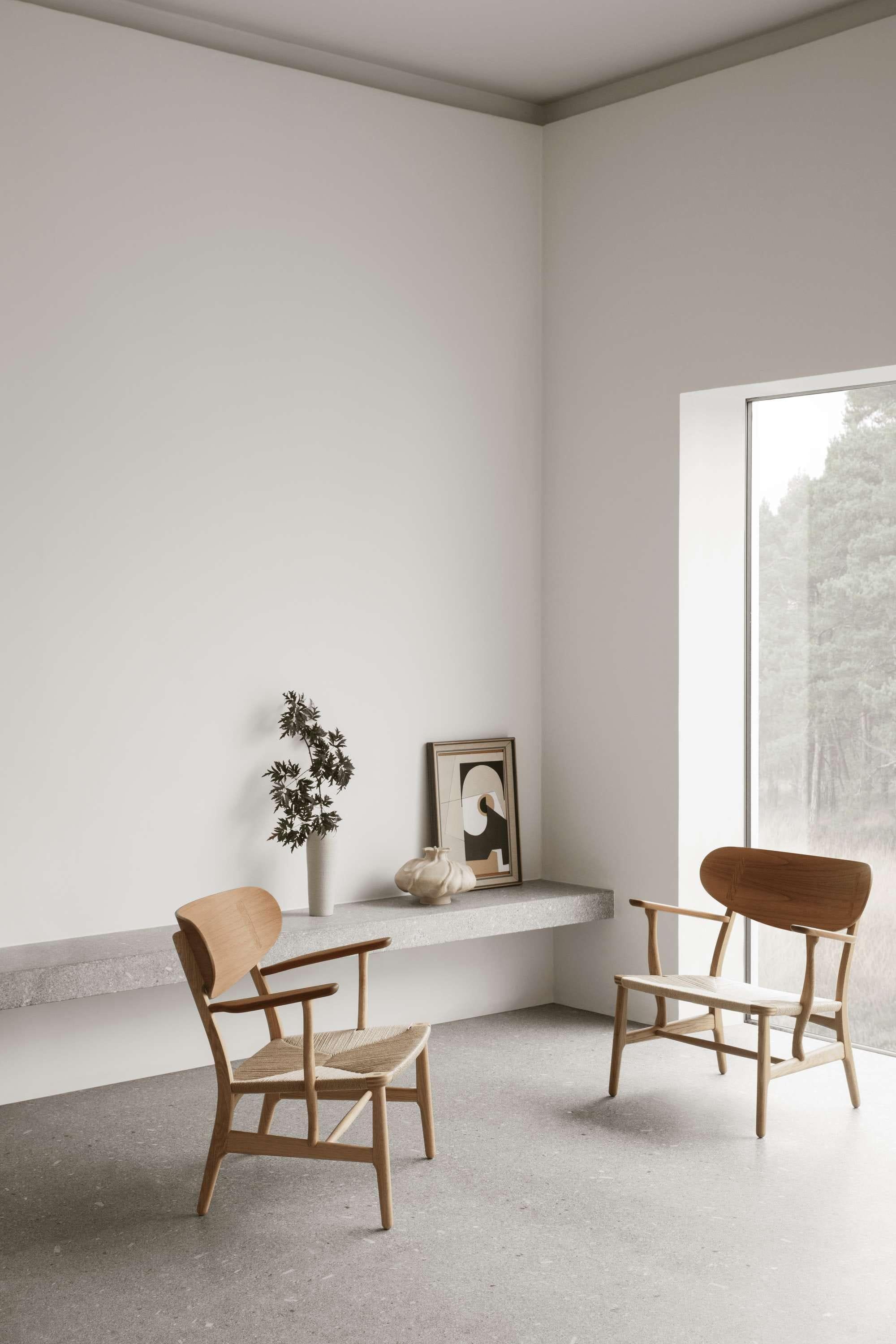 [product_category]-Carl Hansen Ch22 Lounge Chair Teak/Oak Oiled, Natural Cord-Carl Hansen-5715397216549-CH-22-Teak-Oil-Natural-CAR-7