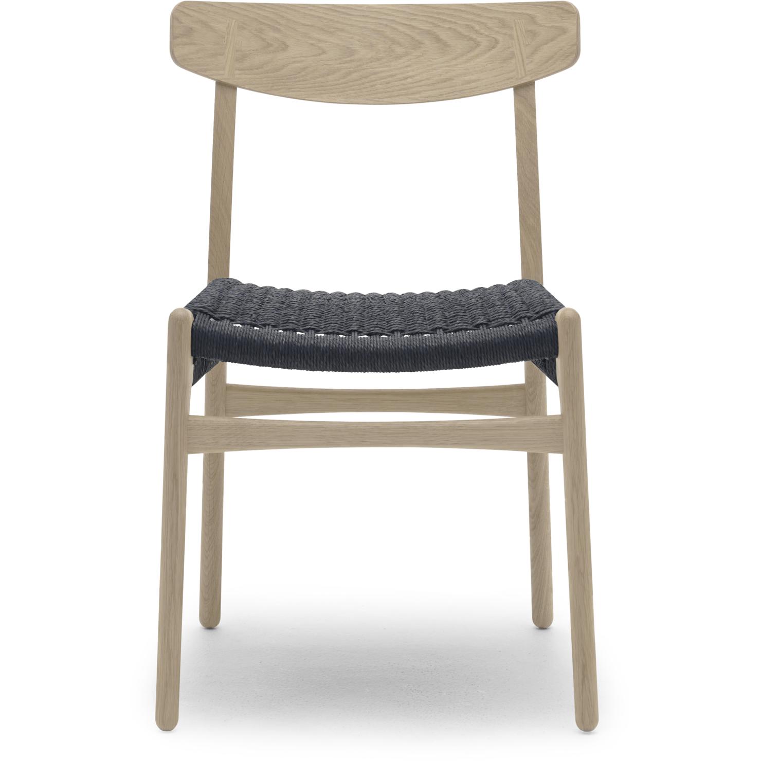 [product_category]-Carl Hansen Ch23 Chair, Oak Soap/Black Paper Cord-Carl Hansen-5714413823778-CH-23-OAK-SOAP-BLACK-CAR-1