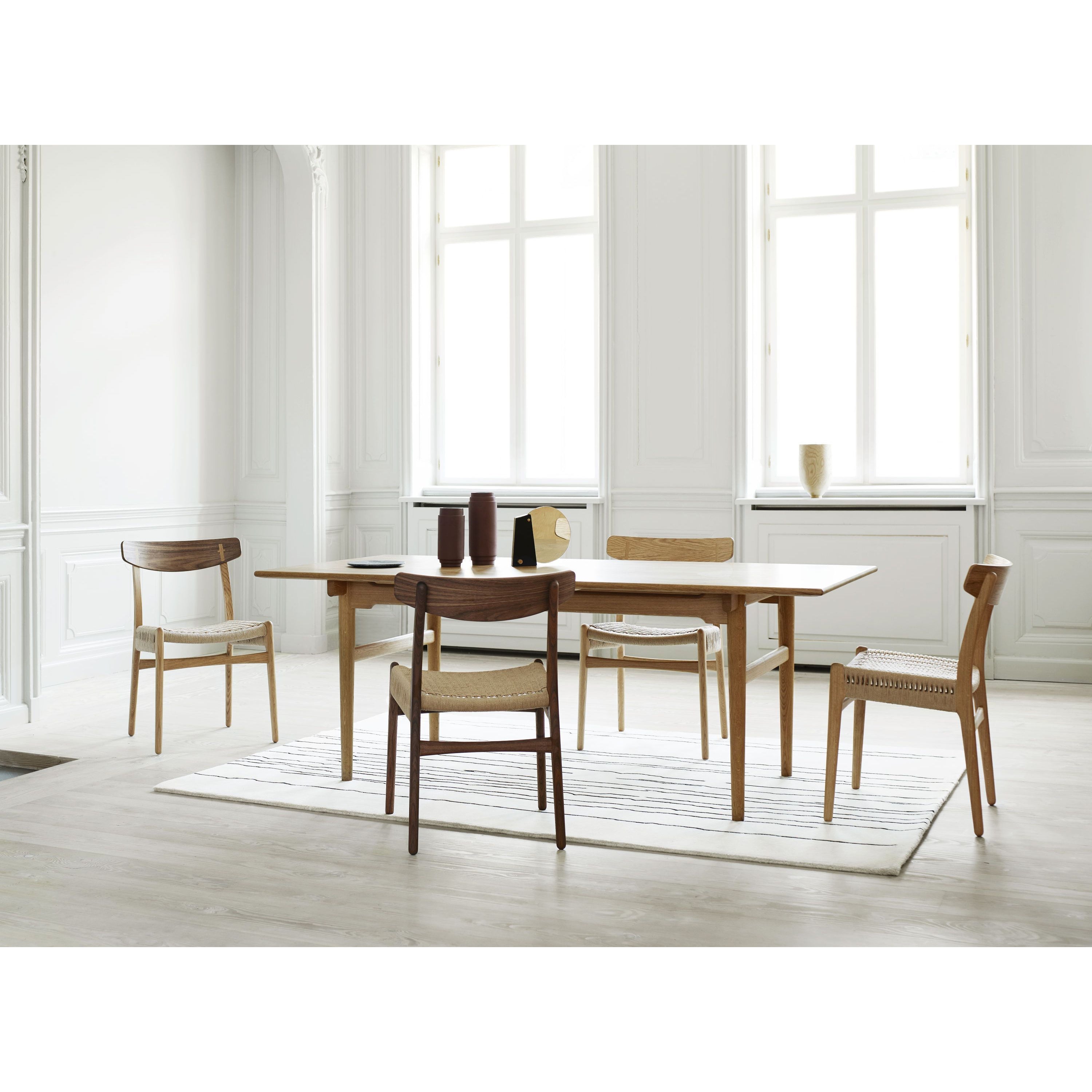 [product_category]-Carl Hansen Ch23 Chair, Oiled Oak & Walnut Chair Frame Oiled /Natural Cord-Carl Hansen-CH23-natural-oakwalnutoakoiled-CAR-6
