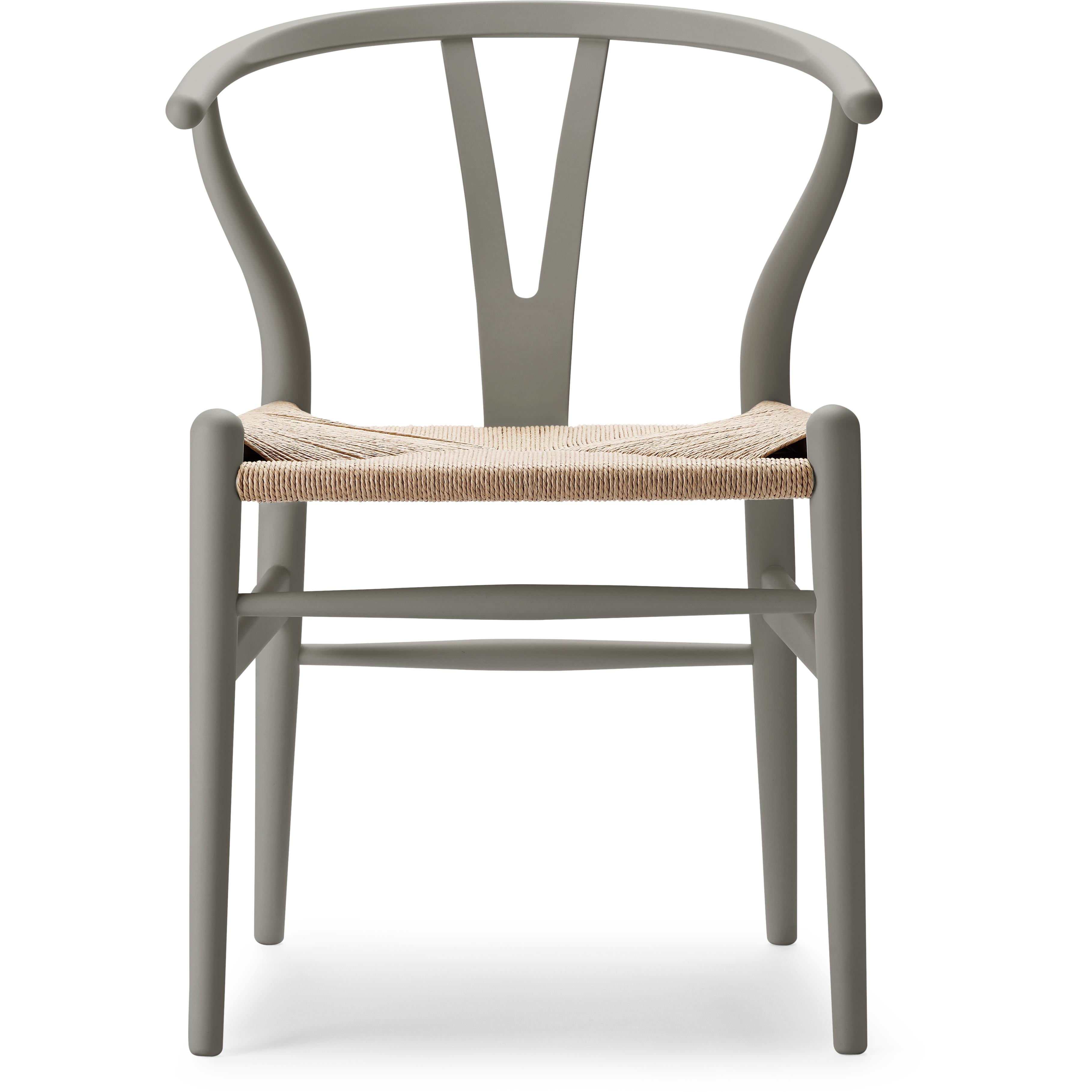 [product_category]-Carl Hansen Ch24 Wishbone Chair Beech Special Edition, Natural Cord/Soft Clay-Carl Hansen-5715230006054-CH24-010-M-S6005-G80Y-FSC-70-CAR-1