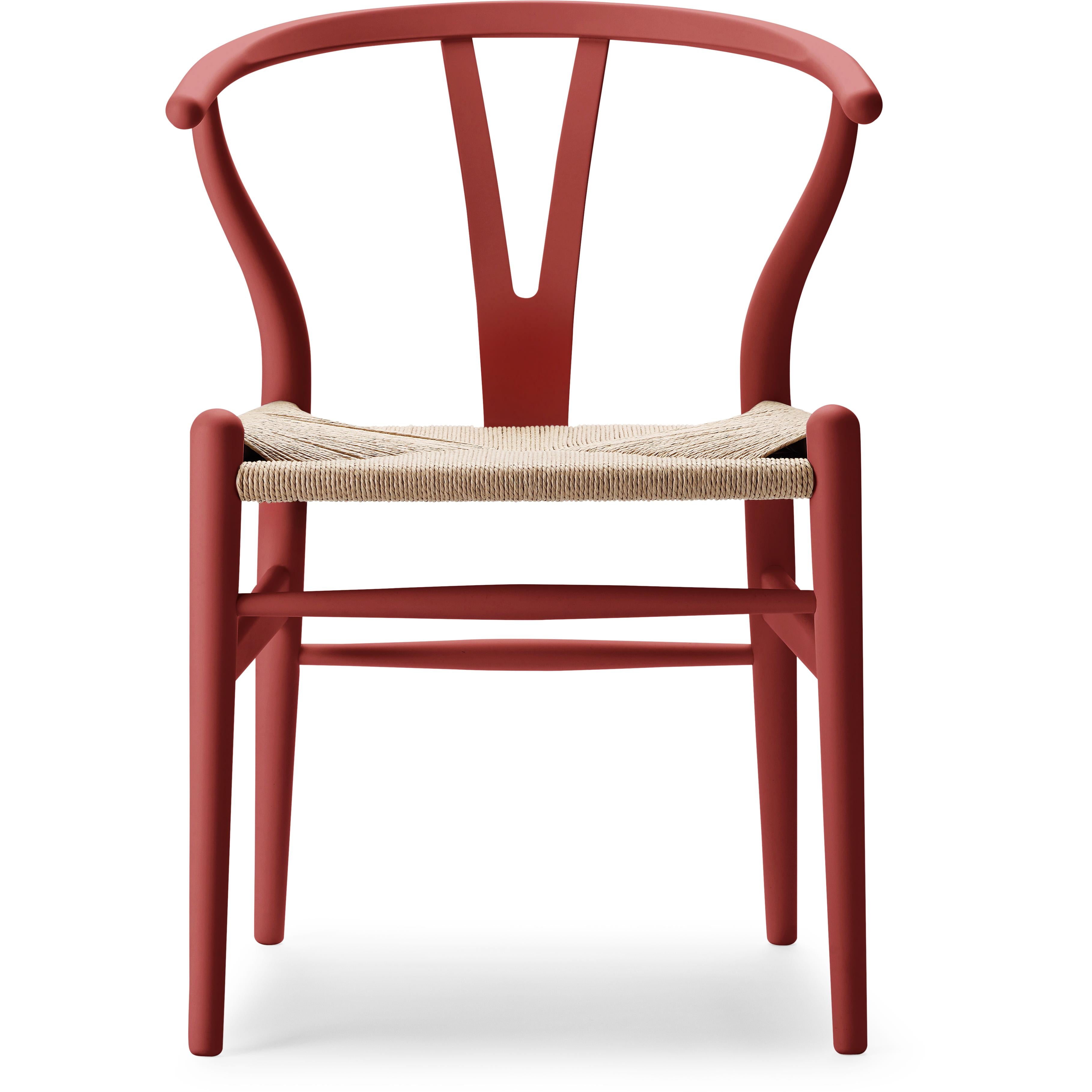 [product_category]-Carl Hansen Ch24 Wishbone Chair Beech Special Edition, Natural Cord/Soft Falu-Carl Hansen-5715230006153-CH24-010-M-S5540-Y90R-FSC-70-CAR-1
