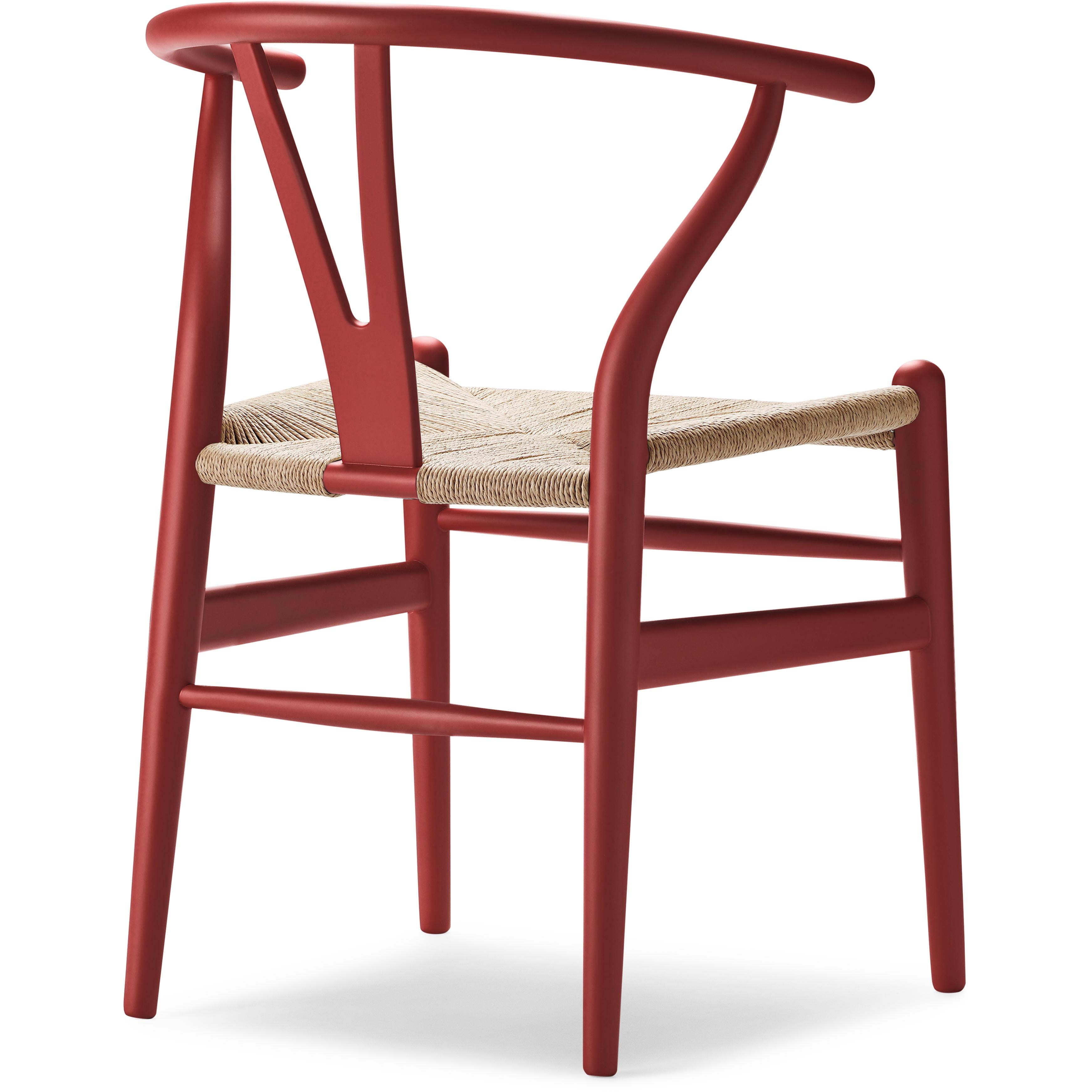 [product_category]-Carl Hansen Ch24 Wishbone Chair Beech Special Edition, Natural Cord/Soft Falu-Carl Hansen-5715230006153-CH24-010-M-S5540-Y90R-FSC-70-CAR-3