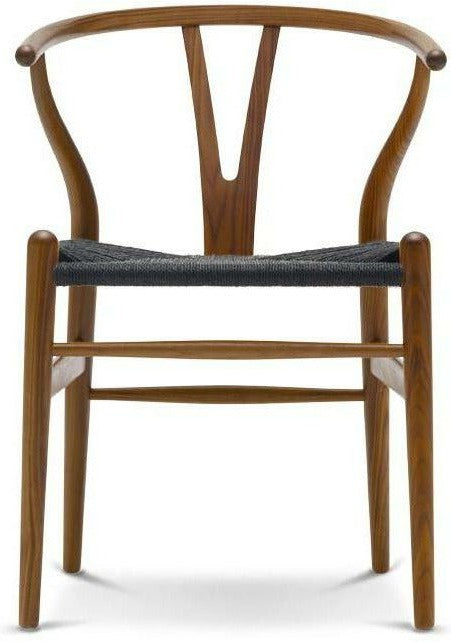 [product_category]-Carl Hansen Ch24 Wishbone Chair Black Paper Cord, Lacquered Walnut-Carl Hansen-5713018661143-CH24-black-walnutlacquered-CAR-1