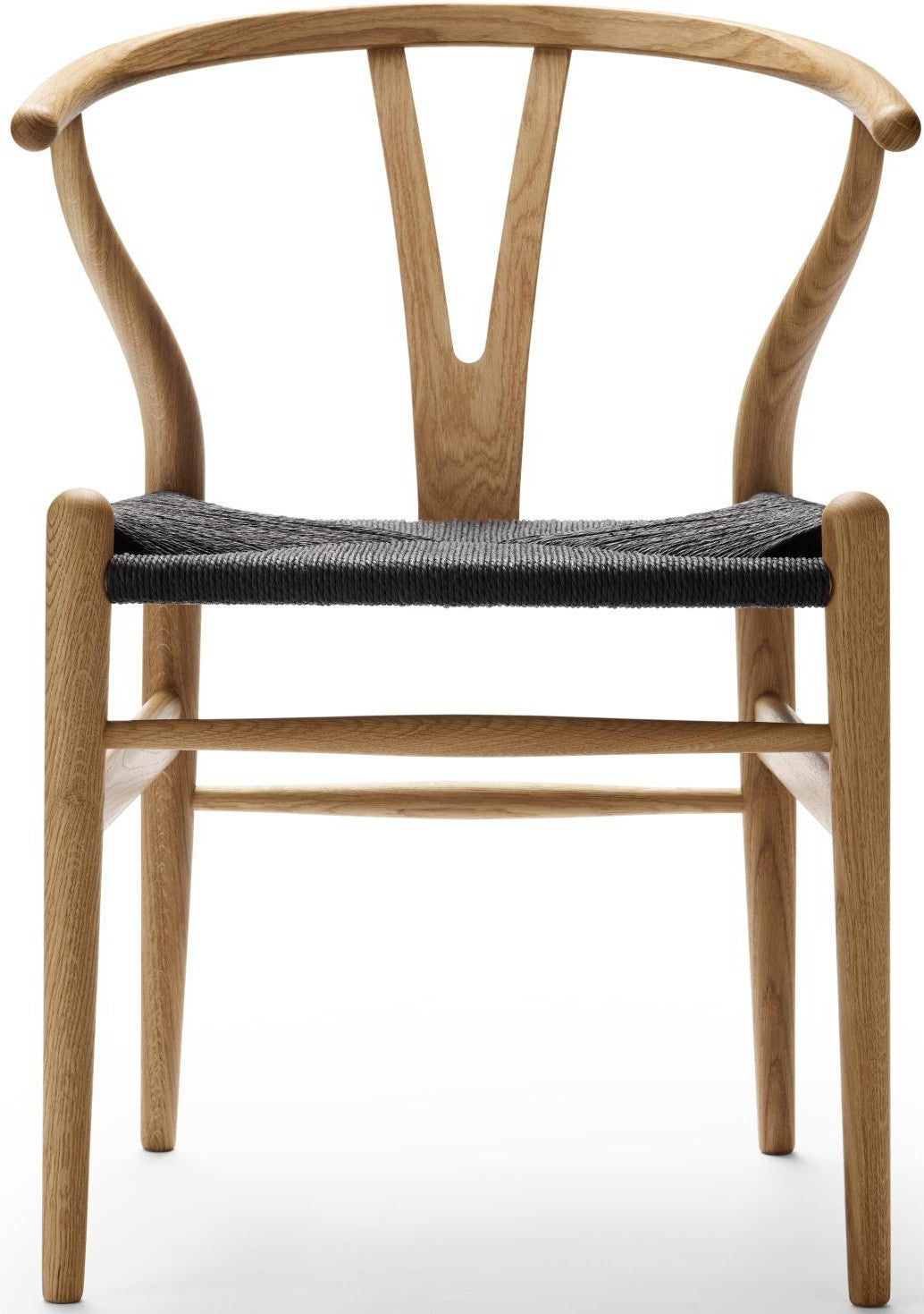 [product_category]-Carl Hansen Ch24 Wishbone Chair Black Paper Cord, Oiled Oak-Carl Hansen-5714413713932-CH24-black-oakoiled-CAR-1