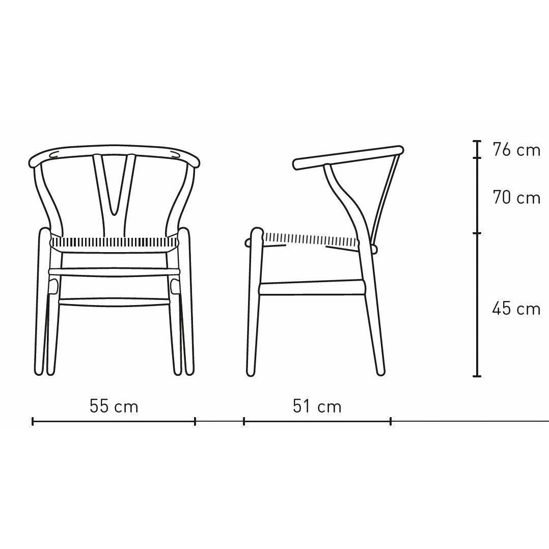 [product_category]-Carl Hansen Ch24 Wishbone Chair Black Paper Cord, Soaped Oak-Carl Hansen-CH24-black-oaksoaped-CAR-4