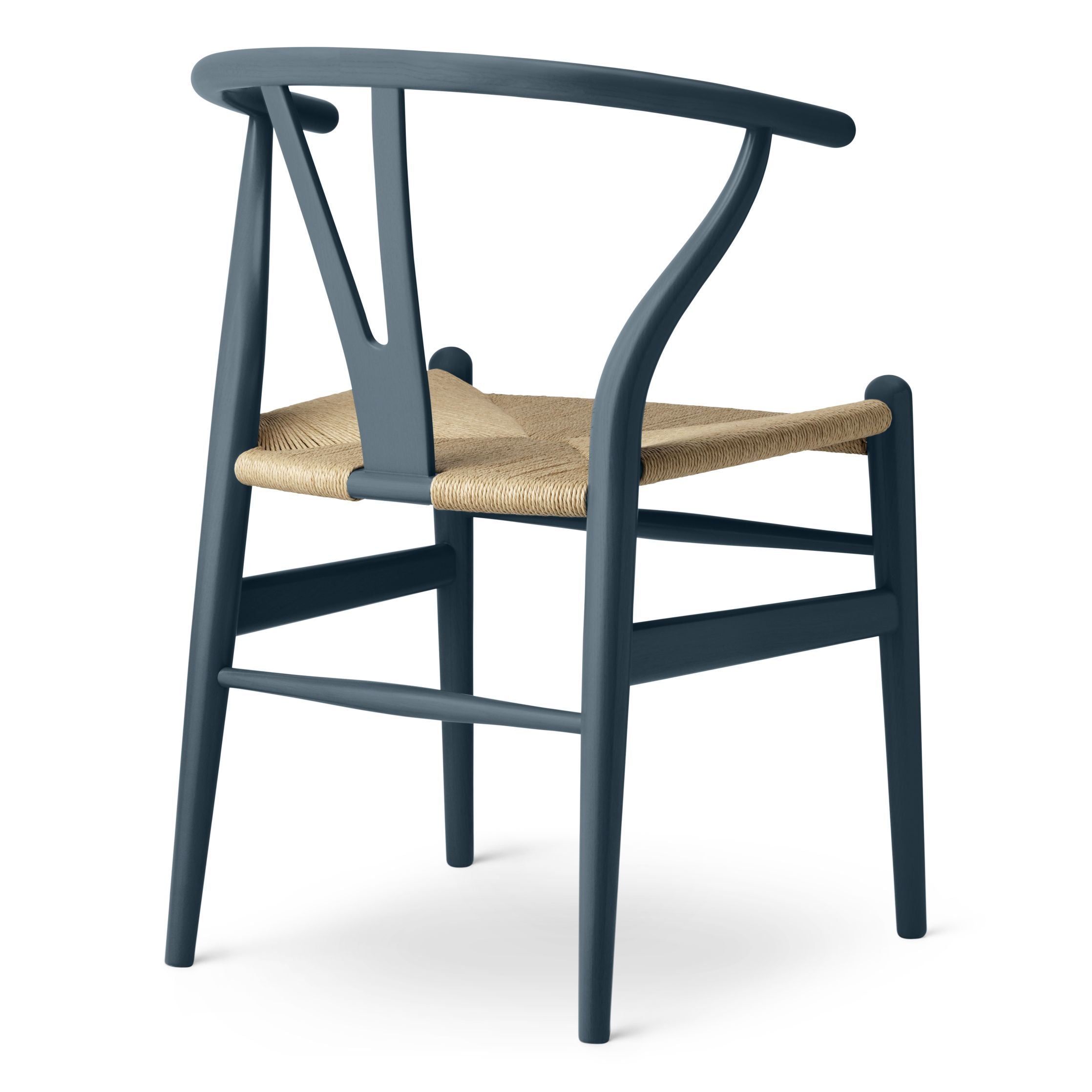 Carl Hansen Ch24 Wishbone Chair Oak, North Sea Blue/Natural Corded