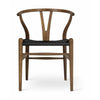 Carl Hansen Ch24 Wishbone Chair Oak Smoke Colored Oil, Black Paper Cord