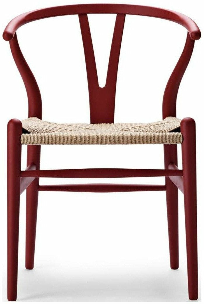 [product_category]-Carl Hansen Ch24 Wishbone Chair Special Edition, Beech Special Edition, Soft Red-Carl Hansen-5714413468238-CH24SOFT-Red-CAR-1