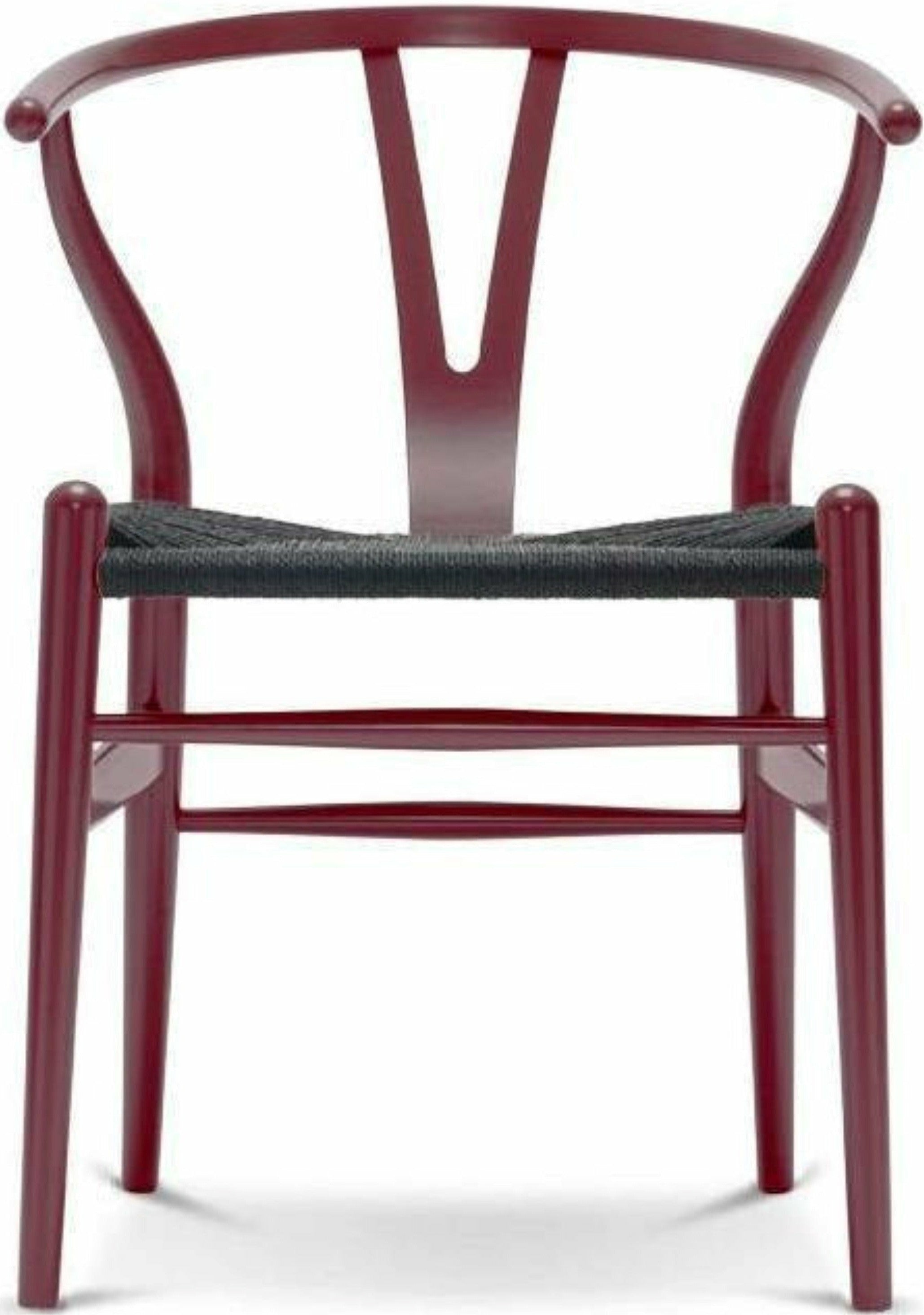 [product_category]-Carl Hansen Ch24 Y Chair Chair Black Paper Cord, Beech/Berry Red-Carl Hansen-CH24-black-beechberryred-CAR-1