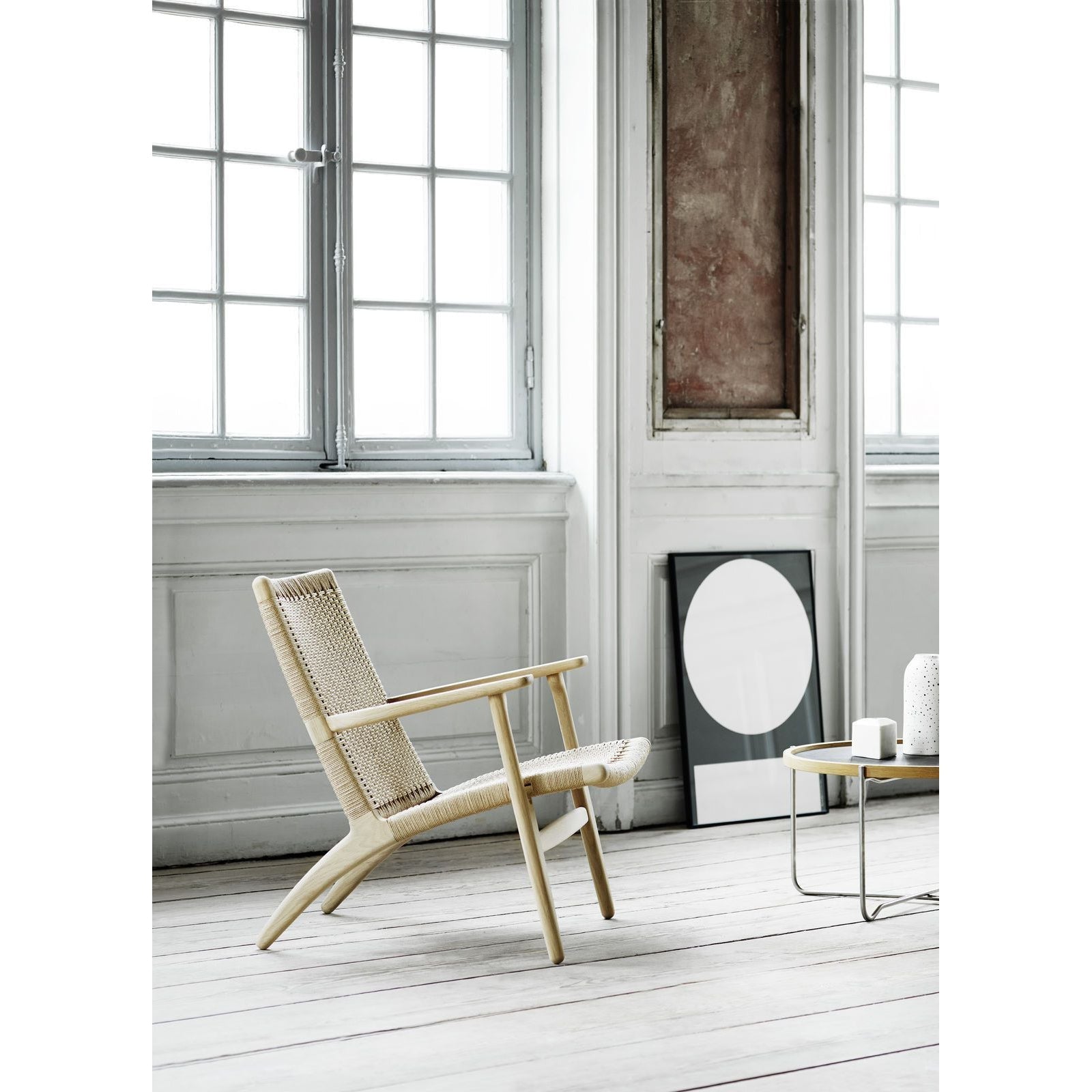 [product_category]-Carl Hansen Ch25 Lounge Chair, Soaped Oak/Natural-Carl Hansen-5710954237654-CH25-natural-soapedoak-CAR-2