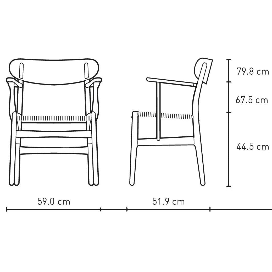 [product_category]-Carl Hansen Ch26 Chair, Colored Oak/Natural Cord-Carl Hansen-5713018335174-ch26-natur-blackoak-CAR-4