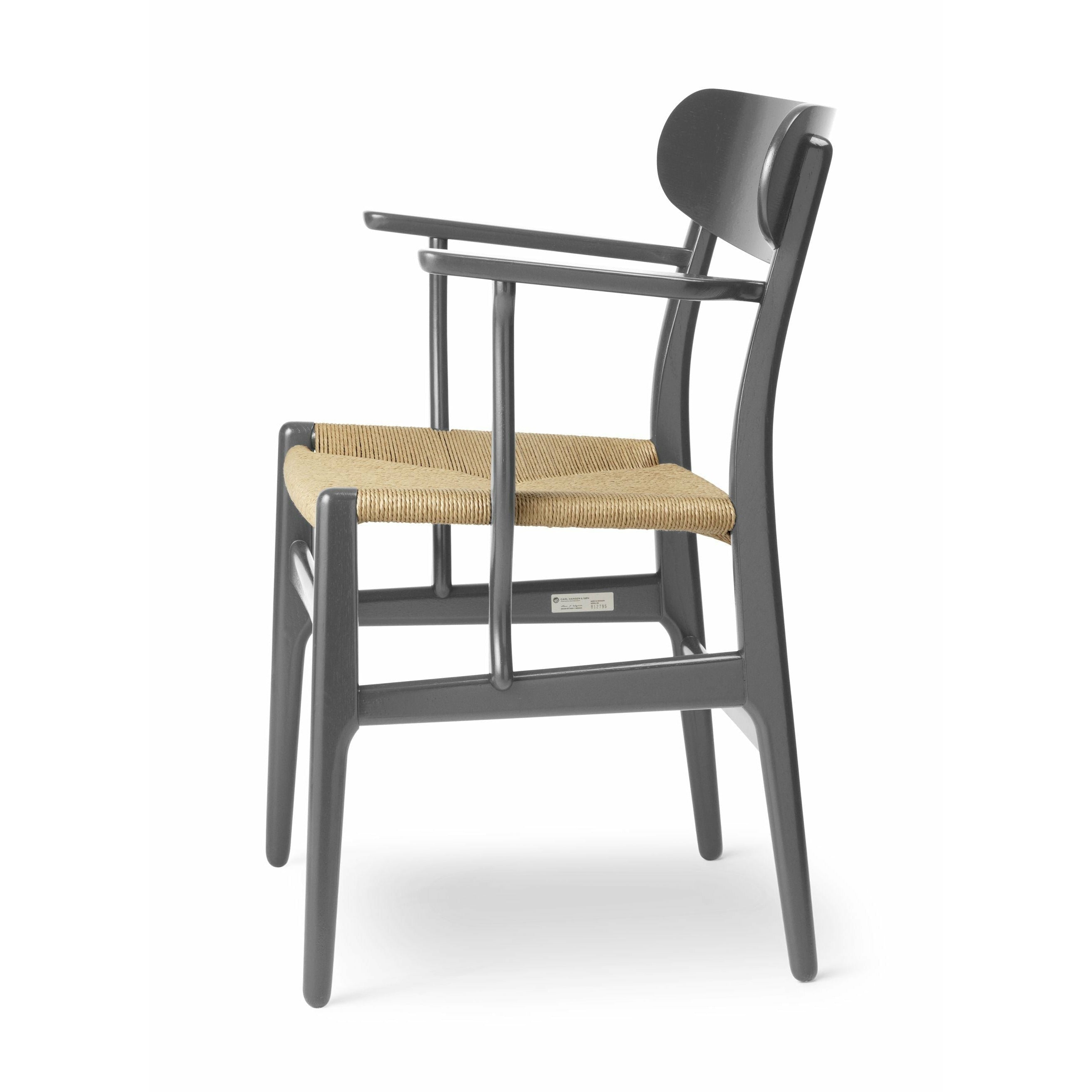 Carl Hansen Ch26 Chair Oak, Slate Brown/Natural Wicker