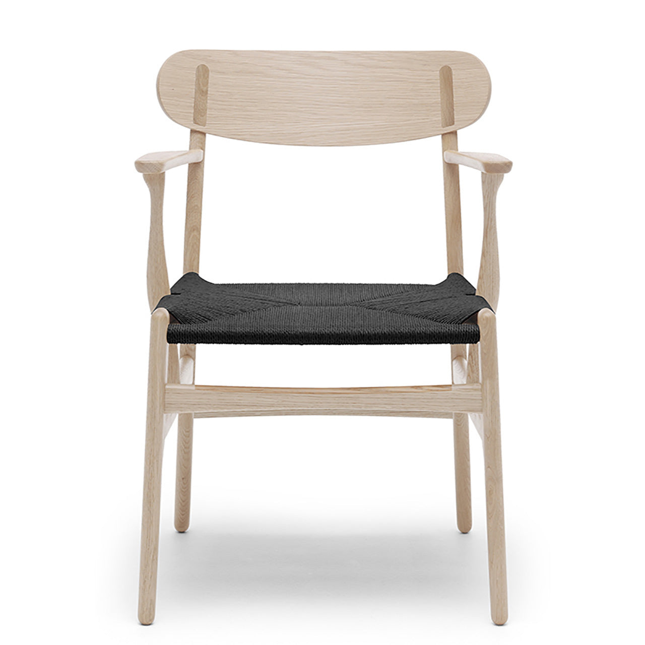 [product_category]-Carl Hansen Ch26 Chair, Oiled/Black Paper Cord Oak-Carl Hansen-5715230560044-CH-26-OAK-OIL-BLACK-CAR-1