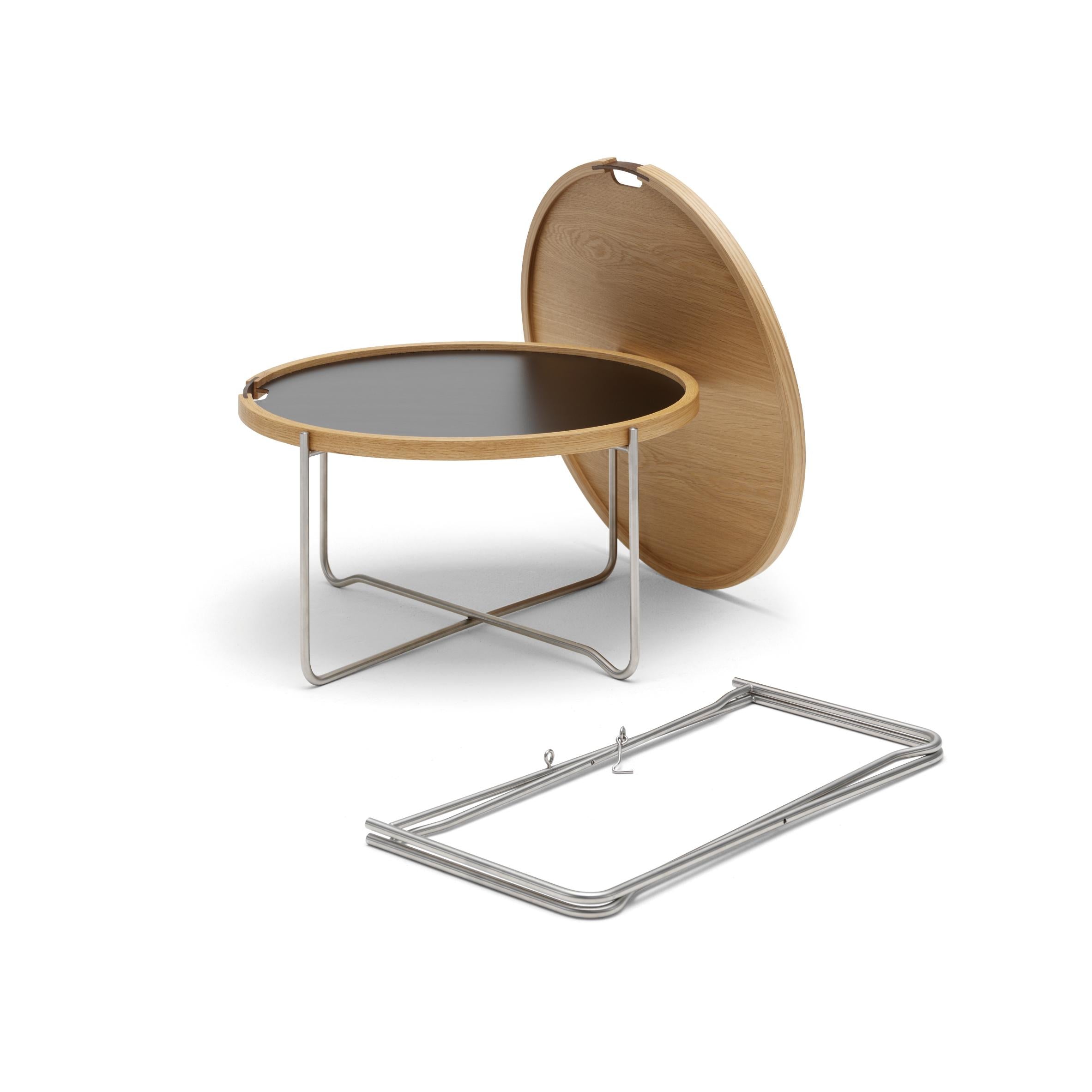 [product_category]-Carl Hansen Ch417 Tray Table, Laminate/Oiled Oak-Carl Hansen-5710954705238-CH417-blacklaminat-oiledoak-CAR-3