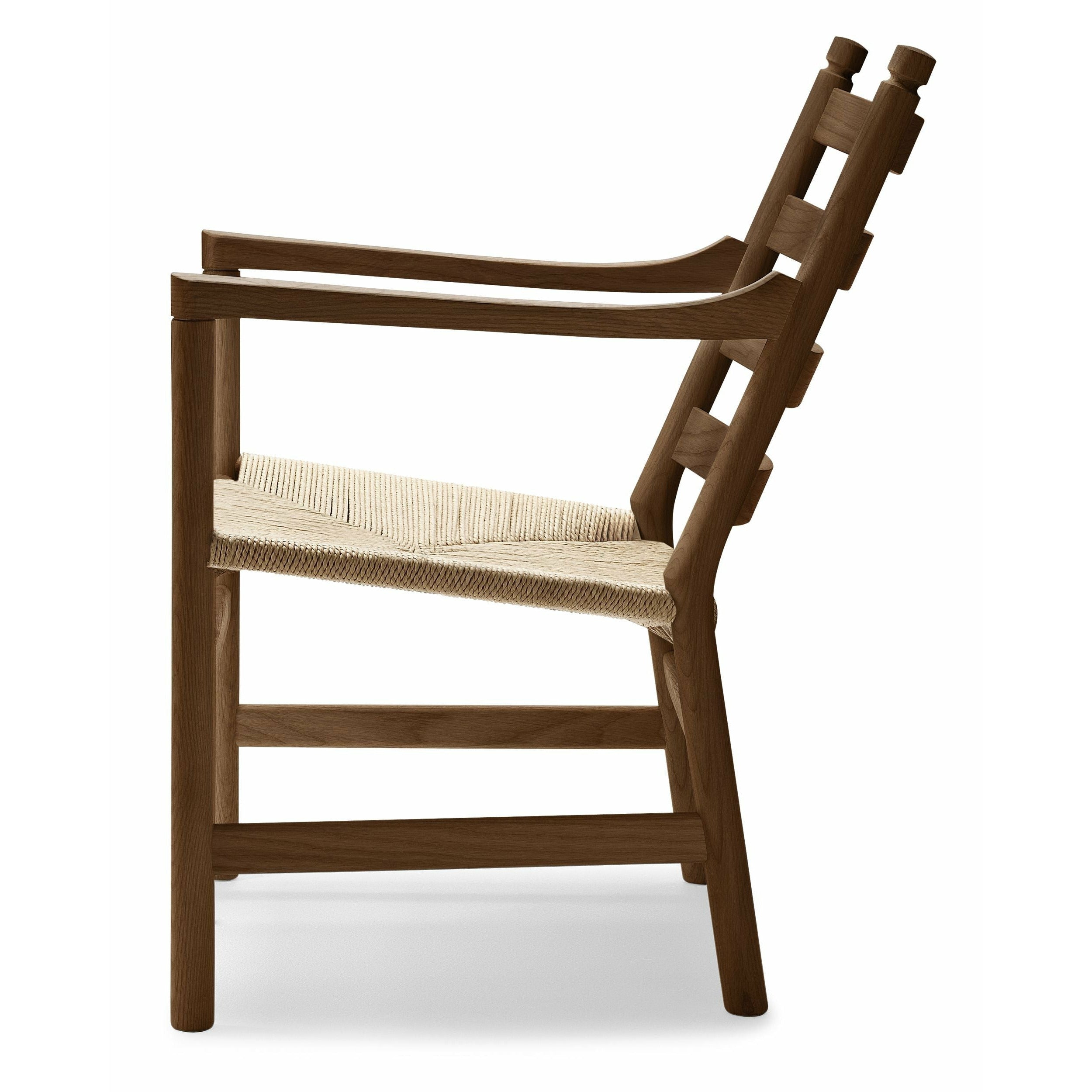 [product_category]-Carl Hansen Ch44 Lounge Chair Oak Smoke Colored Oil, Natural Cord-Carl Hansen-CH44-oak-smokedoil-papercord- natural-CAR-2