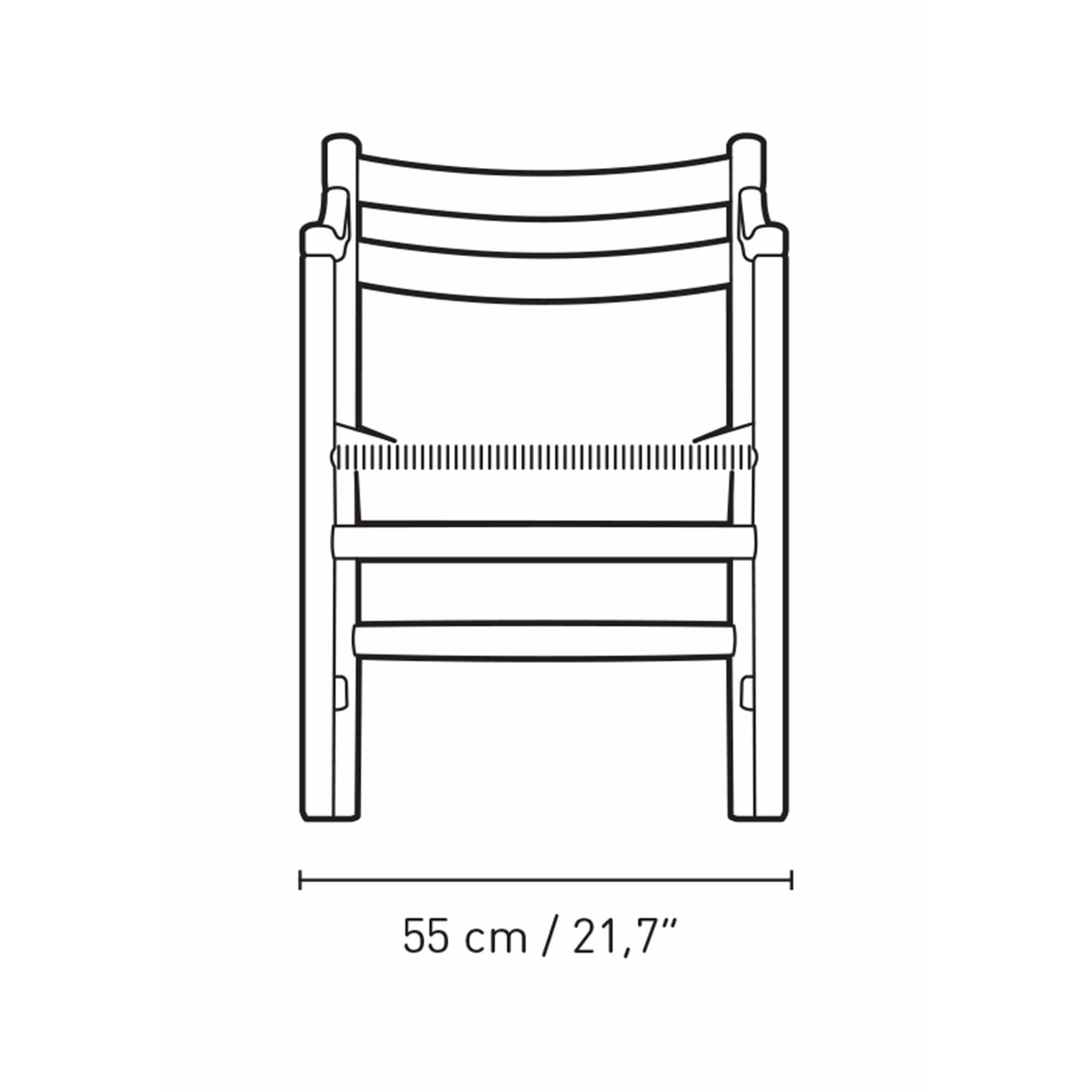 [product_category]-Carl Hansen Ch46 Chair Oak Smoke Colored Oil, Natural Cord-Carl Hansen-CH46-oak-smokedoil-papercord-natural-CAR-4