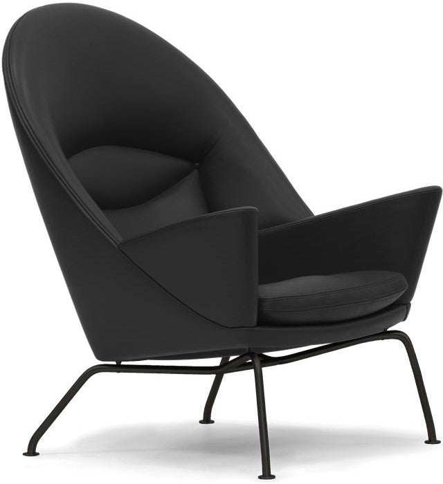 [product_category]-Carl Hansen Ch468 Oculus Chair, Black Steel/Black Leather-Carl Hansen-ch468-black-blacksteel-CAR-1