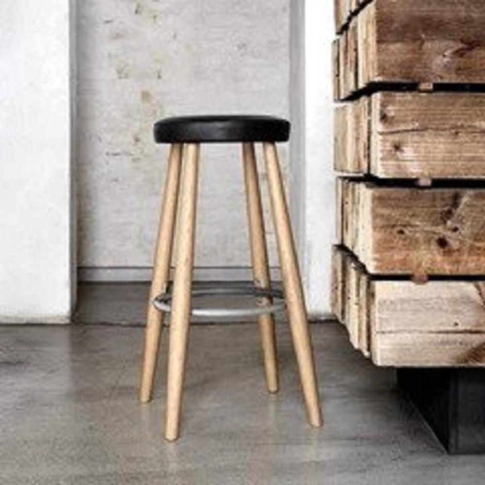 [product_category]-Carl Hansen Ch58 Bar Stool, Oiled Walnut/Black Leather-Carl Hansen-5714413382596-CH58-060-102-HR-THOR301-CAR-2
