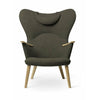  Ch78 Mama Bear Lounge Chair Oak Oil/Green Fiord 0961