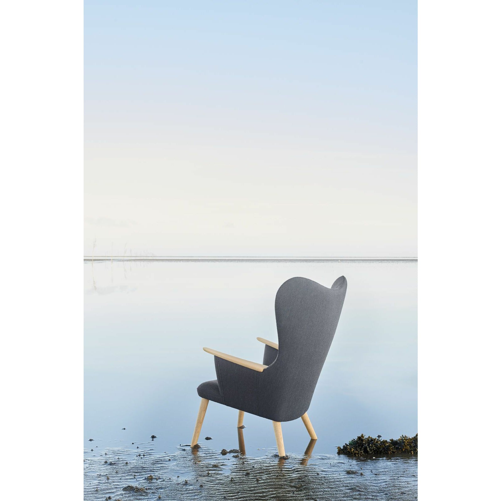 [product_category]-Carl Hansen Ch78 Mama Bear Lounge Chair, Oak Oil/Grey Hallingdal 0130-Carl Hansen-5714413522206-CH7817-CAR-3