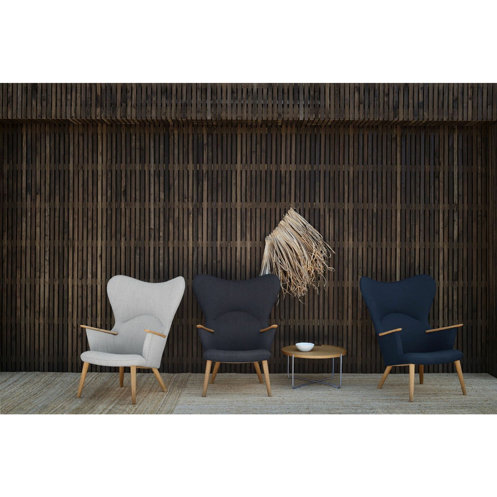 [product_category]-Carl Hansen Ch78 Mama Bear Lounge Chair, Oak Oil/Grey Hallingdal 0130-Carl Hansen-5714413522206-CH7817-CAR-5