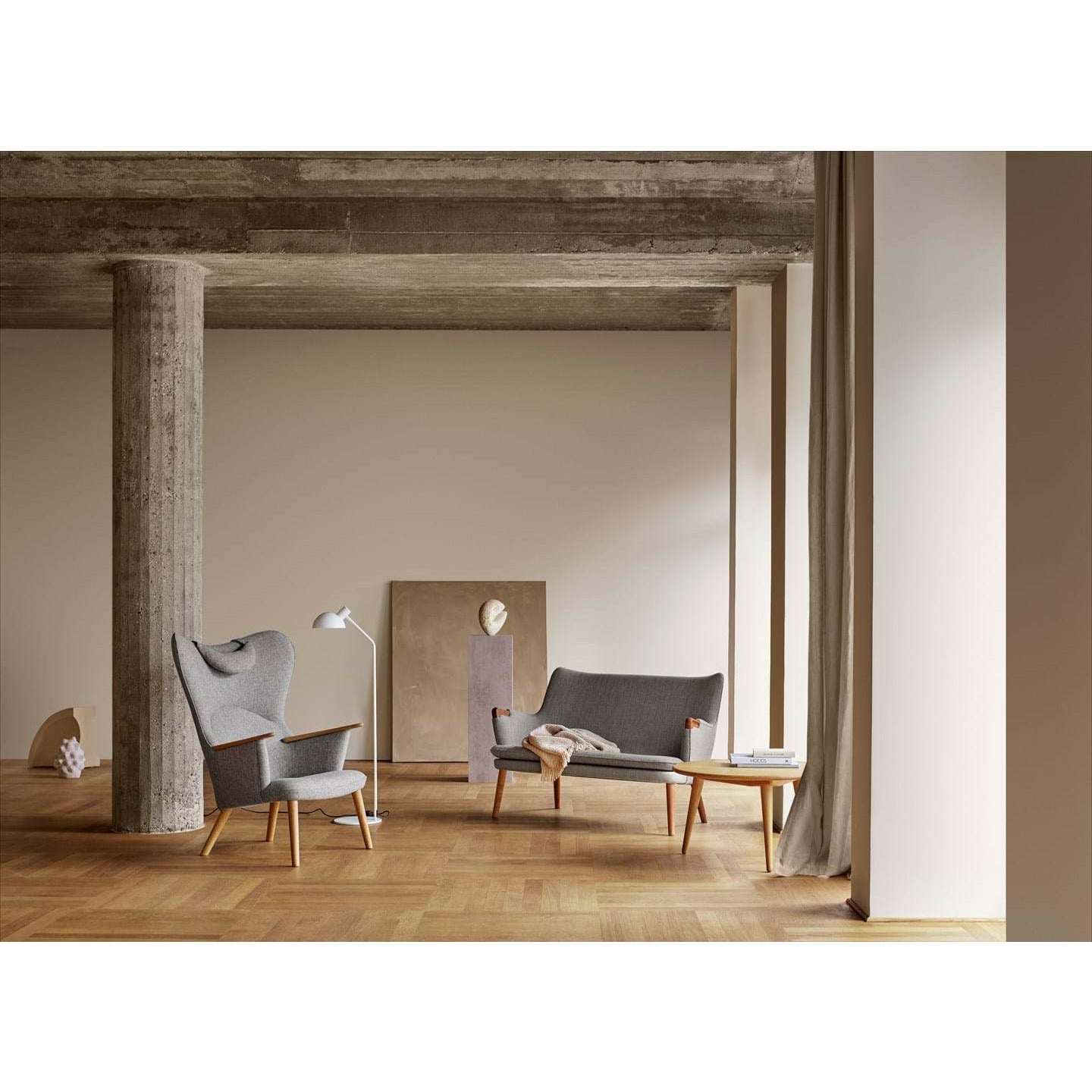 [product_category]-Carl Hansen Ch78 Mama Bear Lounge Chair, Oak Oil/Grey Hallingdal 0130-Carl Hansen-5714413522206-CH7817-CAR-6