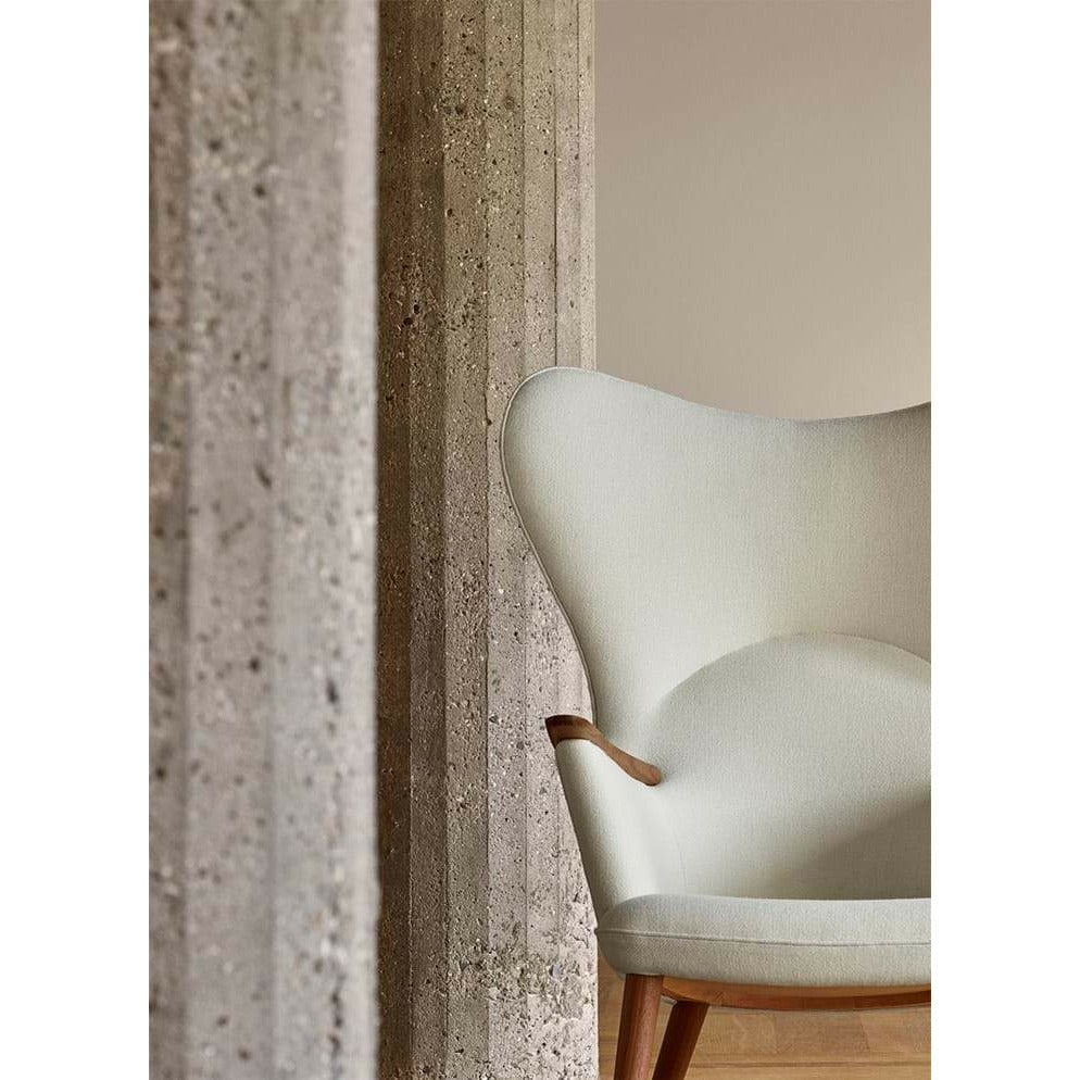 [product_category]-Carl Hansen Ch78 Mama Bear Lounge Chair, Walnut Oiled/White Hallingdal 100-Carl Hansen-5714413522176-CH7812-CAR-3