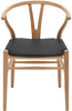 Carl Hansen Pude til Ch24 Wishbone -stol, sort