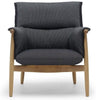  E015 Embrace Lounge Chair Oiled Oak/Dark Gray Fabric