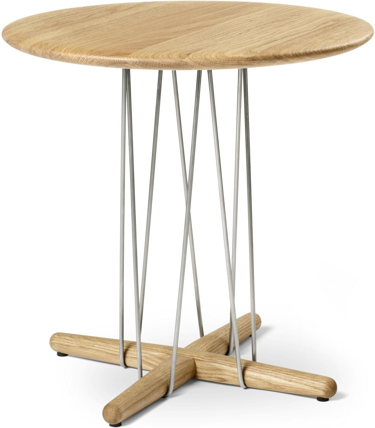 [product_category]-Carl Hansen E021 Embrace Lounge Table, Oiled Oak, ø 48cm-Carl Hansen-5714413294424-E021-480-oiledoak-CAR-1