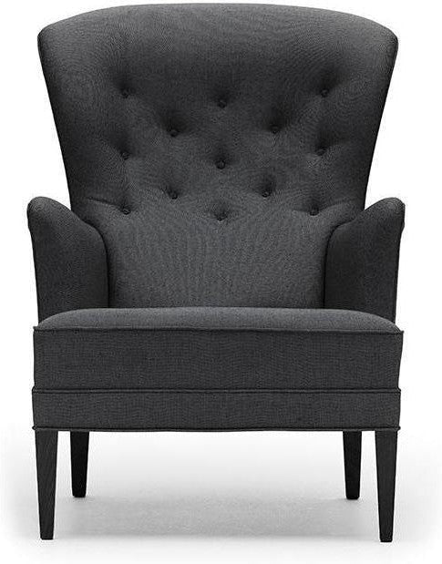 [product_category]-Carl Hansen Fh419 Heritage Chair, Black Oak/Dark Gray Fabric-Carl Hansen-CHFH419-fiord191-blackoak-CAR-1