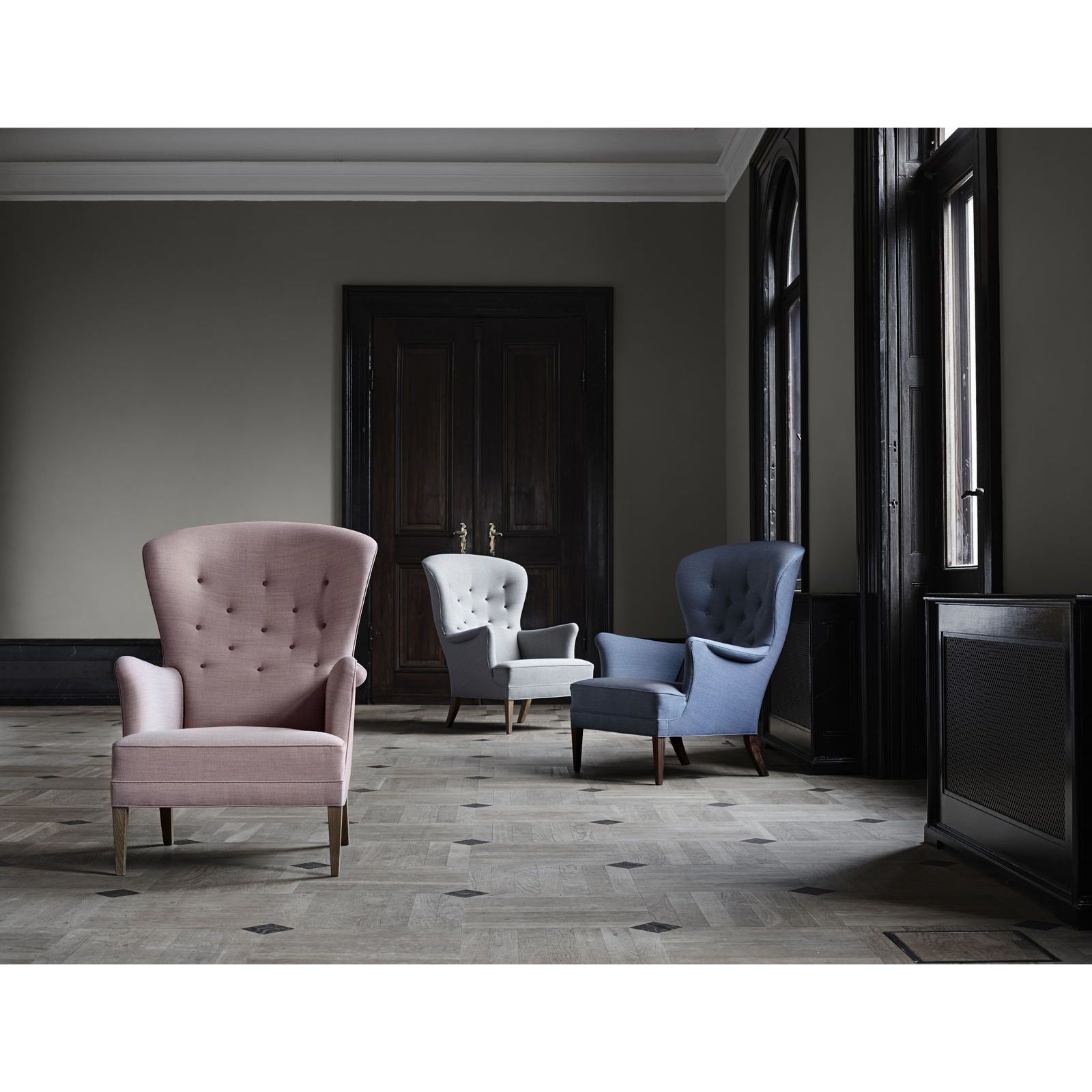 [product_category]-Carl Hansen Fh419 Heritage Chair, Black Oak/Dark Gray Fabric-Carl Hansen-CHFH419-fiord191-blackoak-CAR-4