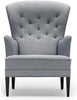  Fh419 Heritage Chair Black Oak/Light Gray Fabric